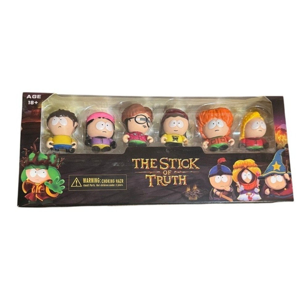 NIB South Park The Stick Of Truth Display Action Figures‎ Set Of 6 Dolls T-634